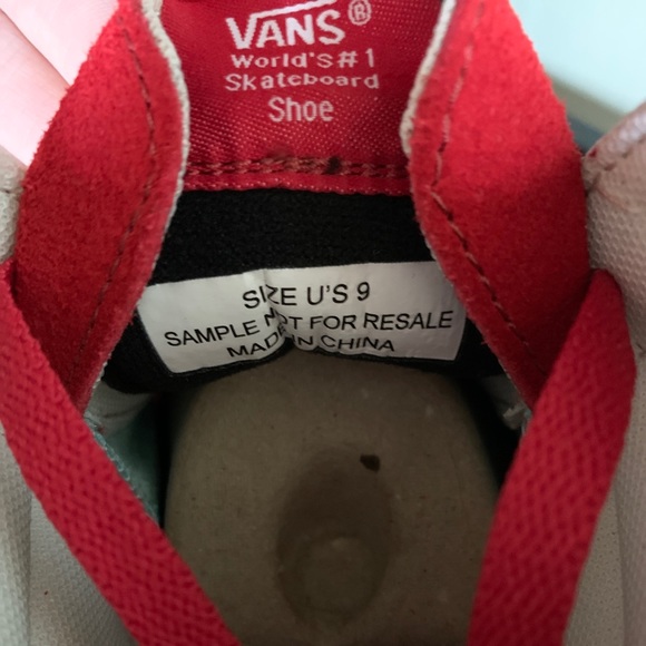 Vans Shoe red Size 9 - Picture 4 of 4